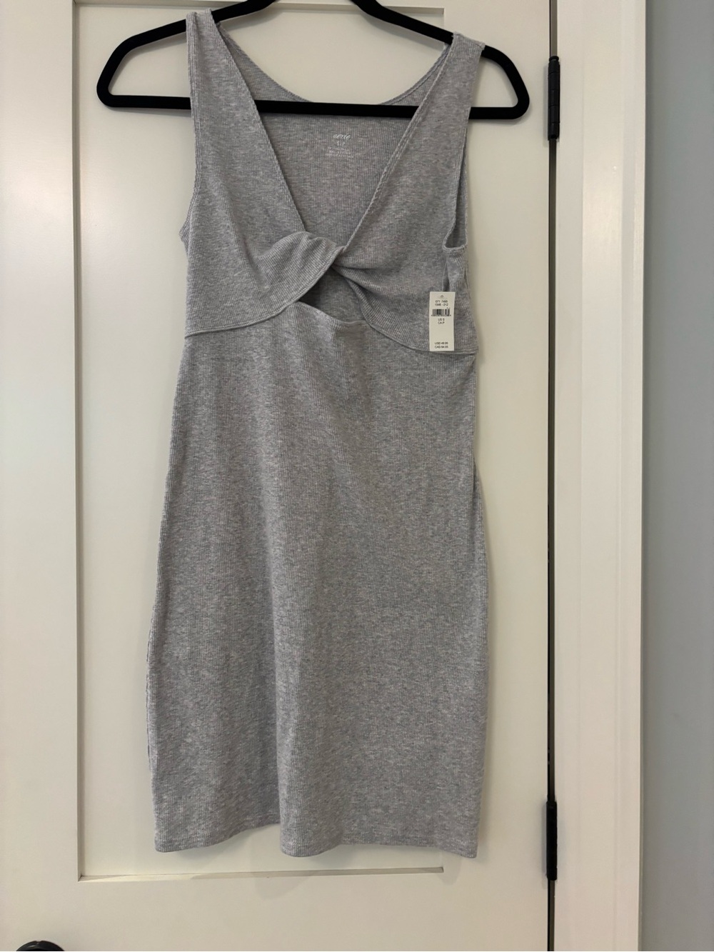 Aerie Reversible Knit Ribbed mini Dress- size smal